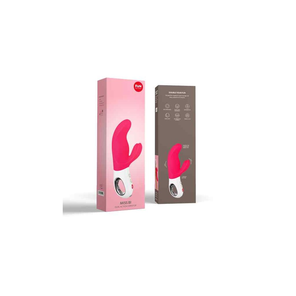Fun Factory Miss Bi Dual Vibrator Pink White, 52,95 Fun Factory Miss Bi Dual Vibrator Pink White, 52,95