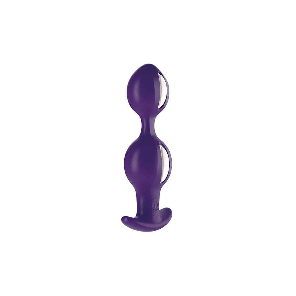 Fun Factory B Balls Duo Anal Plug with Motion White Dark Violet, 26,95