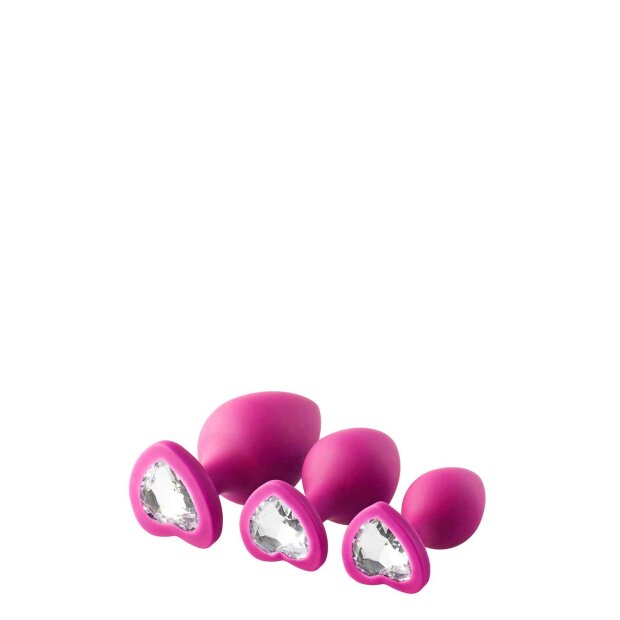 Dream Toys Flirts Anal Training Kit Analplugs Pink 3 Teilig