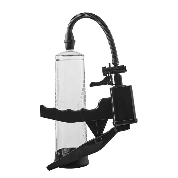 Dream Toys Ramrod Pistol Penis Pumpe Schwarz Transparent 20 cm ⌀ 5,9 cm