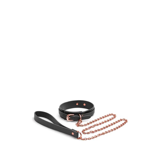 Bondage Couture Collor And Leash Black