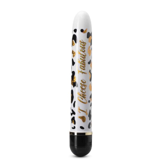 Blush I Choose Fabulous Black Vibrator Weiß 17,7 cm