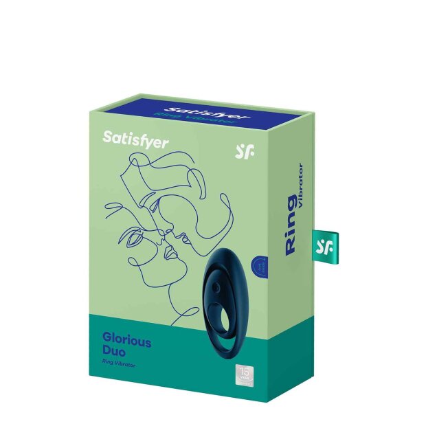 Satisfyer Glorious Duo Vibrationsring Schwarz ⌀ 5,2 cm