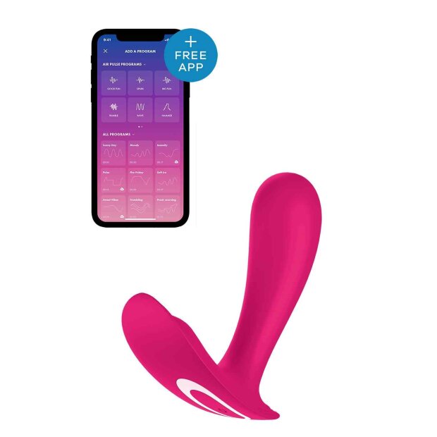 Satisfyer Top Secret Wearable Vibrator Pink 11 cm