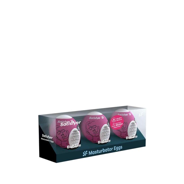 Satisfyer Masturbator Egg 3er Set Bubble