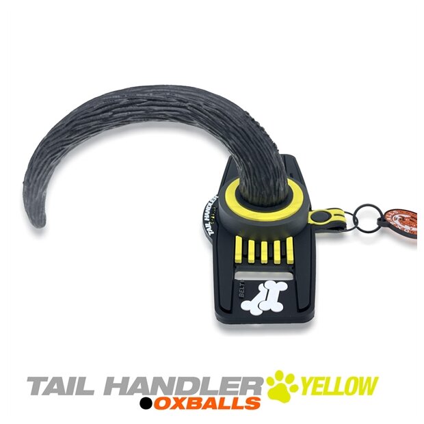 Oxballs TAIL HANDLER Belt-Strap Show Tail - Yellow