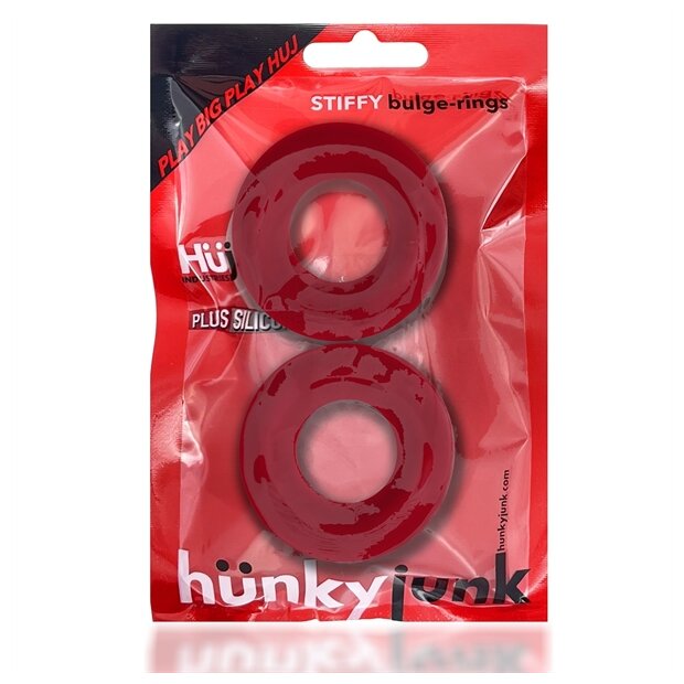 Oxballs STIFFY 2er-Pack Bulge Penisringe Rot ⌀ 2,6 cm