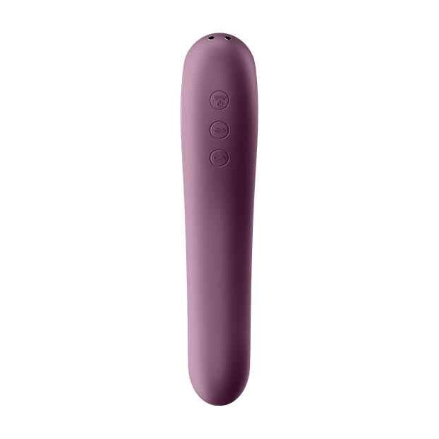 Satisfyer Dual Kiss Druckwellen Vibrator Weinrot