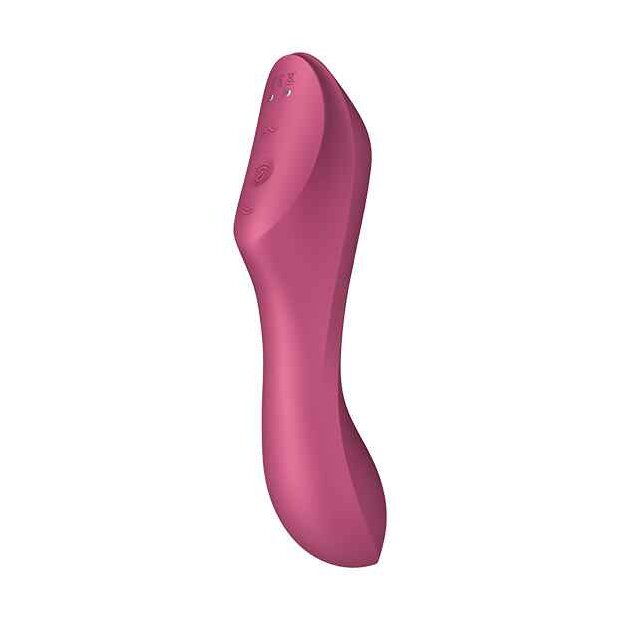 Satisfyer Curvy Trinity 3 Insertable Air Pulse Vibrator Red