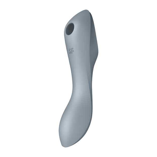 Satisfyer Curvy Trinity 3 Insertable Air Pulse Vibrator Blue Grey
