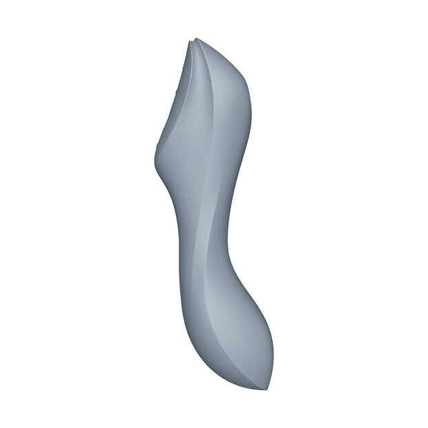 Satisfyer Curvy Trinity 3 Insertable Air Pulse Vibrator Blue Grey