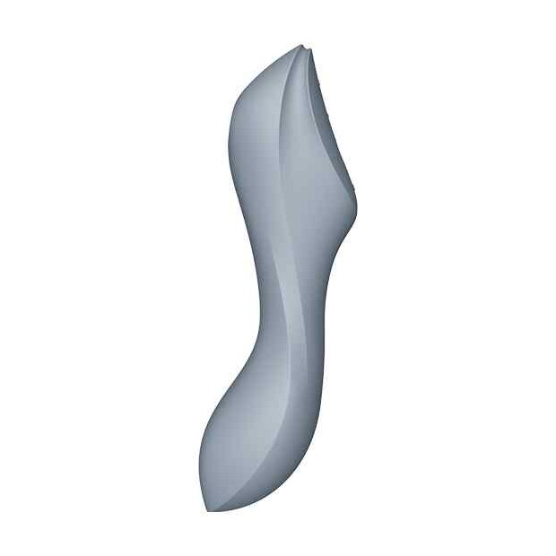 Satisfyer Curvy Trinity 3 Insertable Air Pulse Vibrator Blue Grey