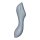 Satisfyer Curvy Trinity 3 Insertable Air Pulse Vibrator Blue Grey