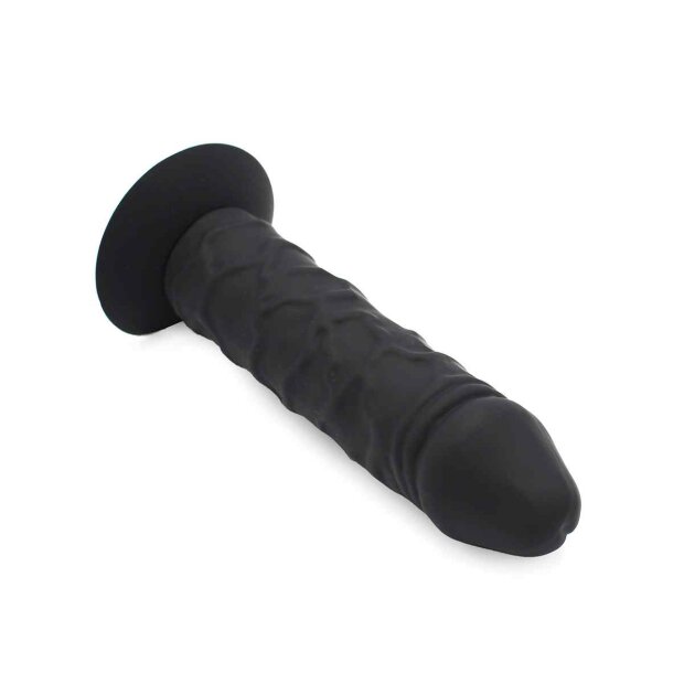 Kiotos Big Silicone Suction Dildo Schwarz 18 cm