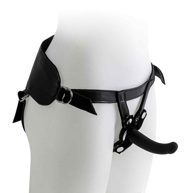 Harness with Black Dildo Size S