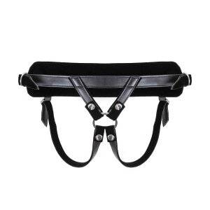 Harness with Black Dildo Size M
