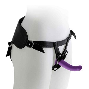 Virgite Harness with Purple Dildos Strap-On Lila 12,5 cm...