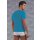 Doreanse Mens T-Shirt V-Neck Short Sleeves Turquoise S - XXL