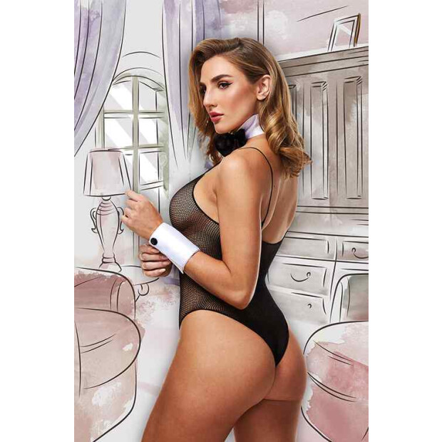 Fishnet Deluxe Tuxedo Bunny Teddy One Size Queen Size