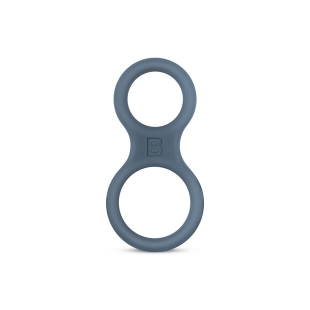 Boners Silicone Cockring and Ballstretcher Grey