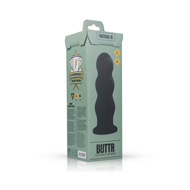 BUTTR Tactical III Butt Plug Analplug Schwarz ⌀ 8,3 cm