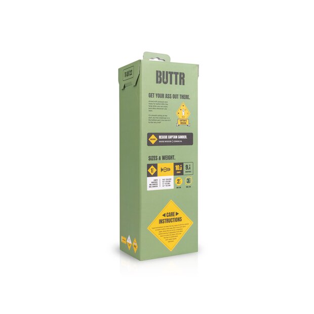 BUTTR Tactical I Dildo Schwarz 25,5 cm