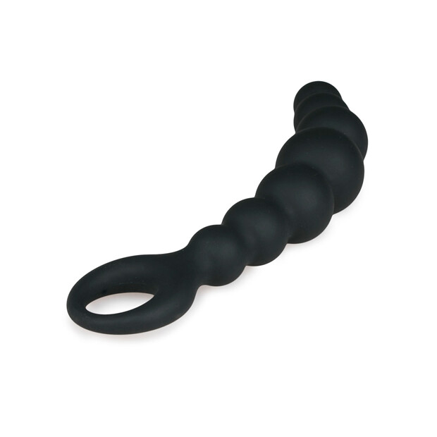 EasyToys Beaded Anal Plug Schwarz 19 cm ⌀ 3,3 cm