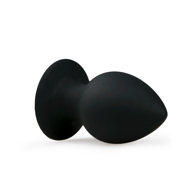 EasyToys Round Butt Plug Large Analplug Schwarz ⌀ 5 cm
