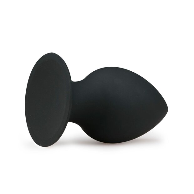 EasyToys Round Butt Plug Large Analplug Schwarz ⌀ 5 cm