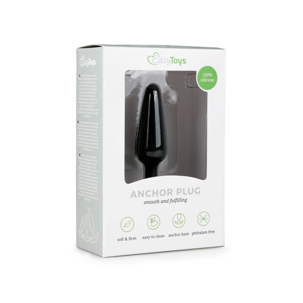 EasyToys Butt Plug Black Small Analplug Schwarz ⌀ 2,1 cm