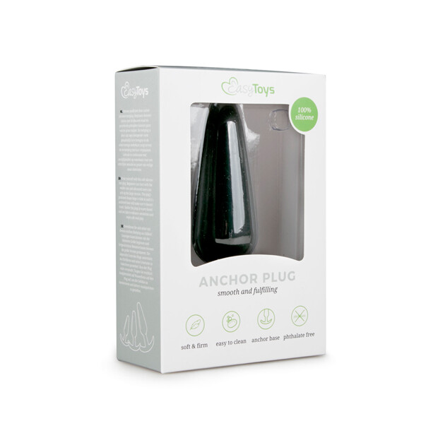 EasyToys Butt Plug Large Analplug Schwarz ⌀ 3,2 cm