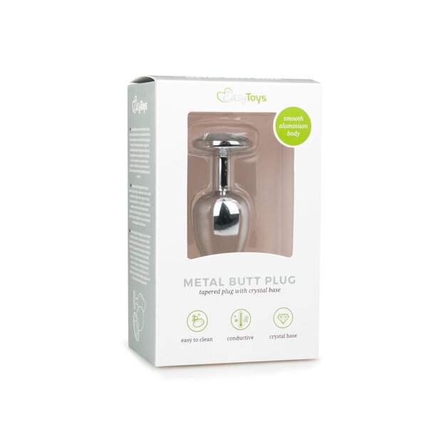 EasyToys Metal Butt Plug No. 1 Analplug Silber ⌀ 2,7 cm