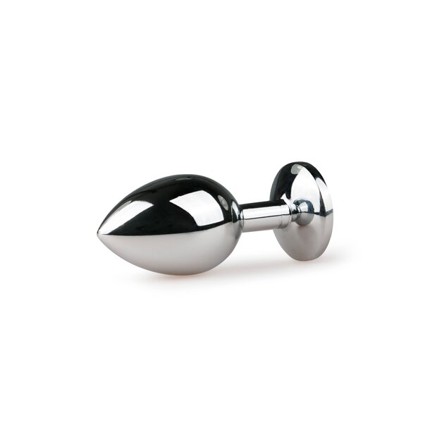 Metal Butt Plug No. 2 Silver/Pink