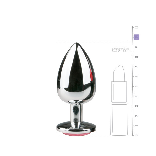 EasyToys Metal Butt Plug No. 6 Analplug Silber ⌀ 3,8 cm