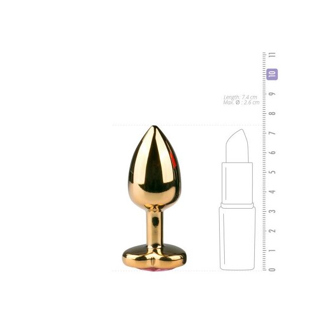 EasyToys Metal Butt Plug No. 3 Analplug Gold ⌀ 2,6 cm