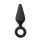Black Buttplug With Pull Ring Medium 3,5 cm