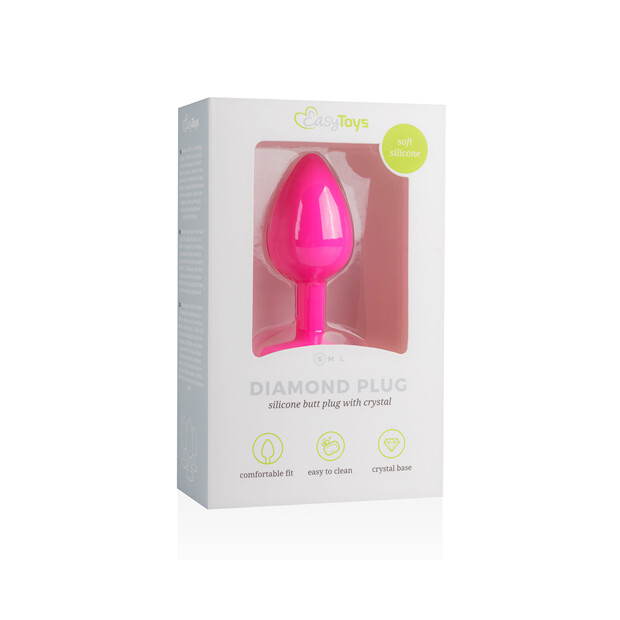 Diamond Plug Small Pink
