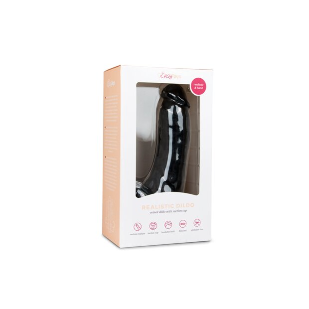 EasyToys Realistic Dildo Schwarz 20 cm