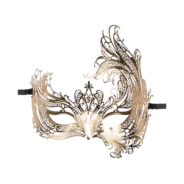 Metal Mask Asymmetrical Gold