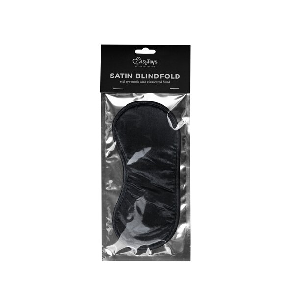 Black Satin Eye Mask