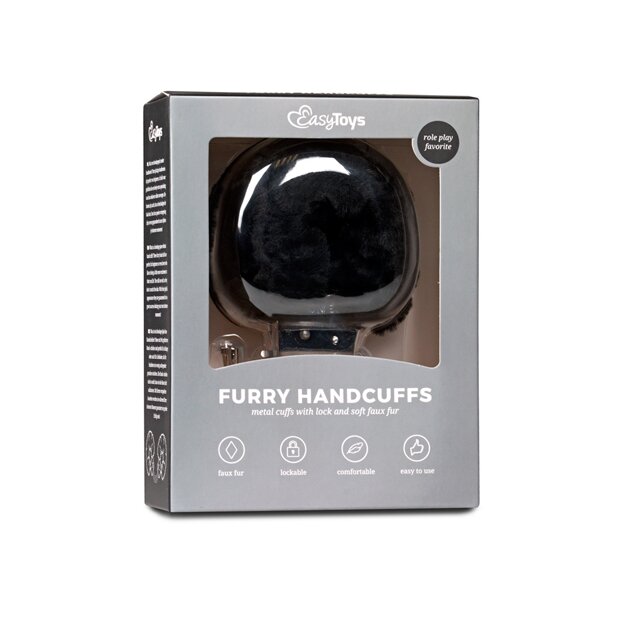 Furry Handcuffs Black