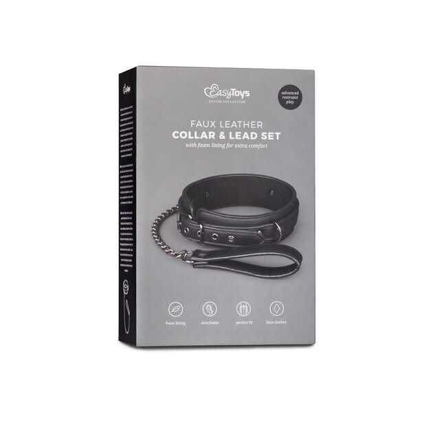 Fetish collar with leash