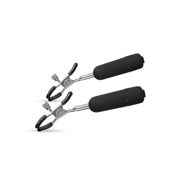 EasyToys Nipple Clamps Vibrationsklemmen Schwarz