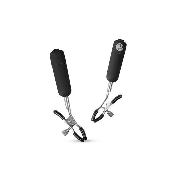 EasyToys Nipple Clamps Vibrationsklemmen Schwarz