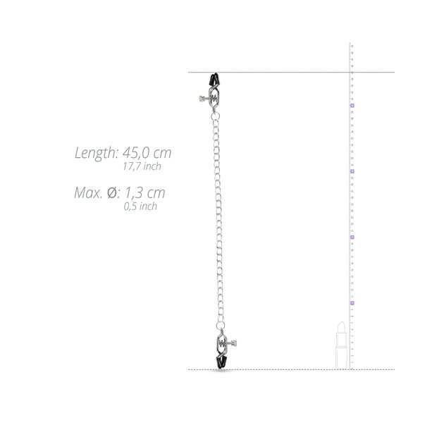 EasyToys Big Nipple Clamps Nippelklemmen Schwarz