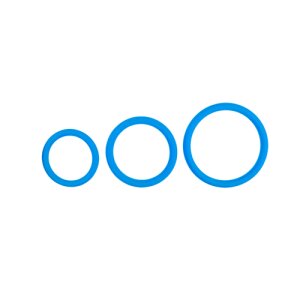EasyToys Three Size Cock Ring Set Penisringe Blau ⌀ 3 cm