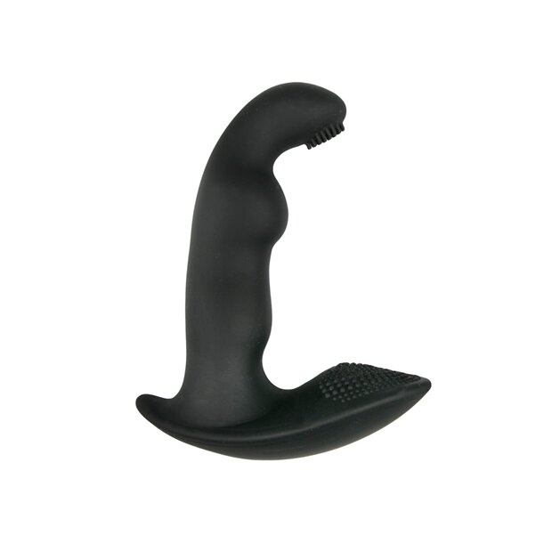 EasyToys Dynamic Duke Ribbed Prostatamassager Schwarz ⌀ 2,3 cm