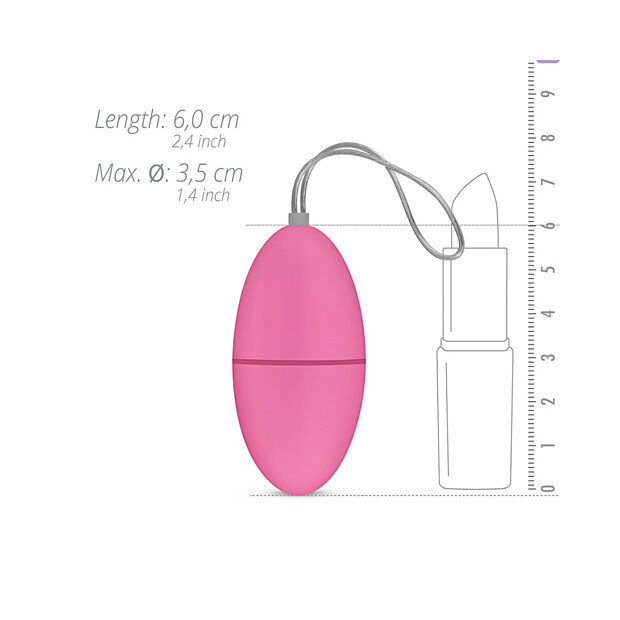 EasyToys Remote Control Vibrating Egg Vibro-Ei Pink 7 cm ⌀ 3,5 cm