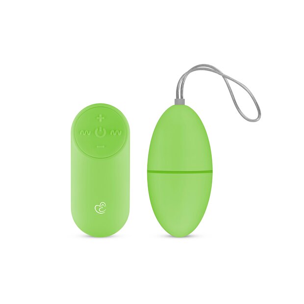 EasyToys Remote Control Vibrating Egg Vibro-Ei Grün 7 cm ⌀ 3,5 cm