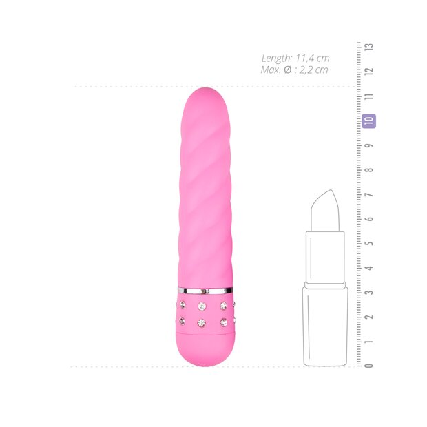 Mini Vibrator Twisted Pink